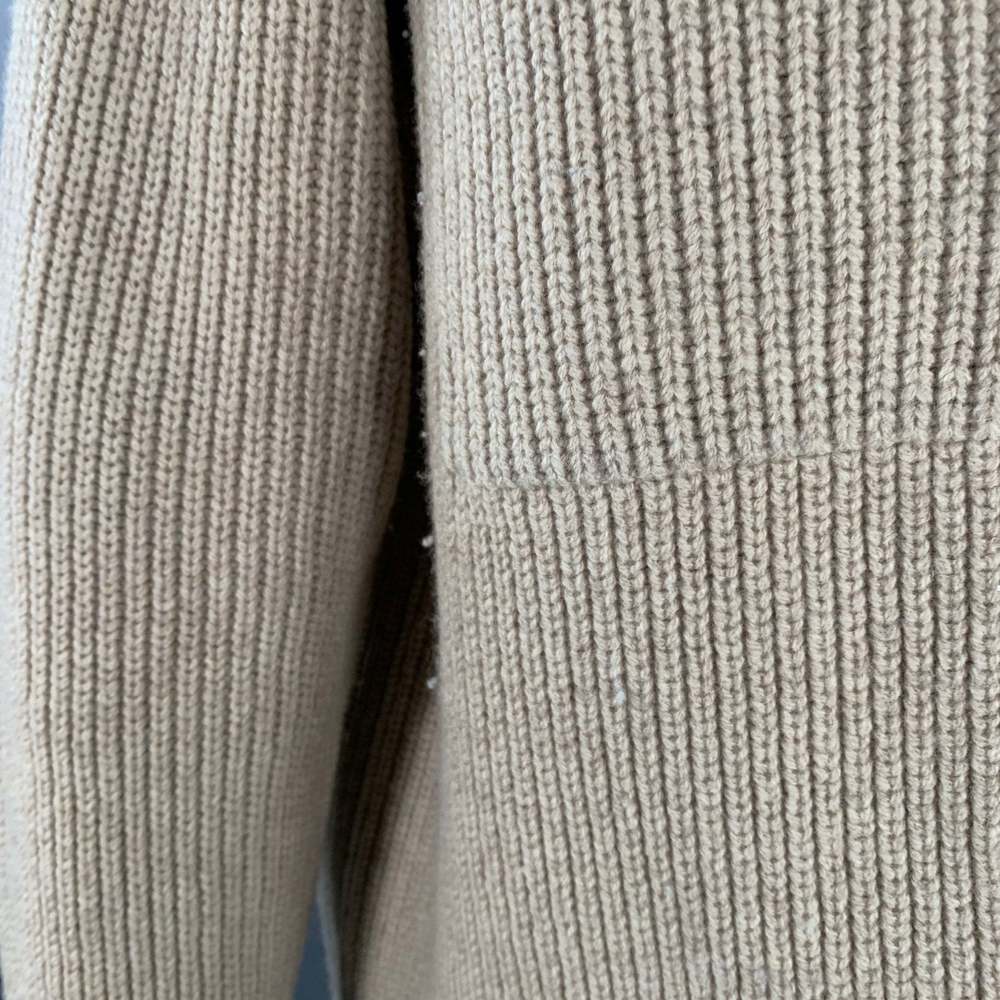SANDRO Beige Blue Mixed Fabrics Wool Blend Denim Jacket - Picture 4 of 9